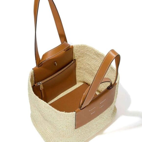 Proenza Schouler White Label Morris Large Raffia Tote - Picture 11 of 16